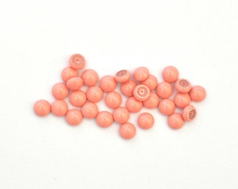 Coral Pearl 6mm Glass Pearls 5817 Barton Crystal, Fits 29ss/6mm Settings - Multiple Pack Sizes Available
