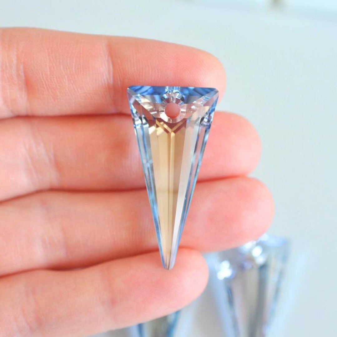 39mm Blue Shade Spike Pendant 6480 Crystals by Swarovski® (F109) 1