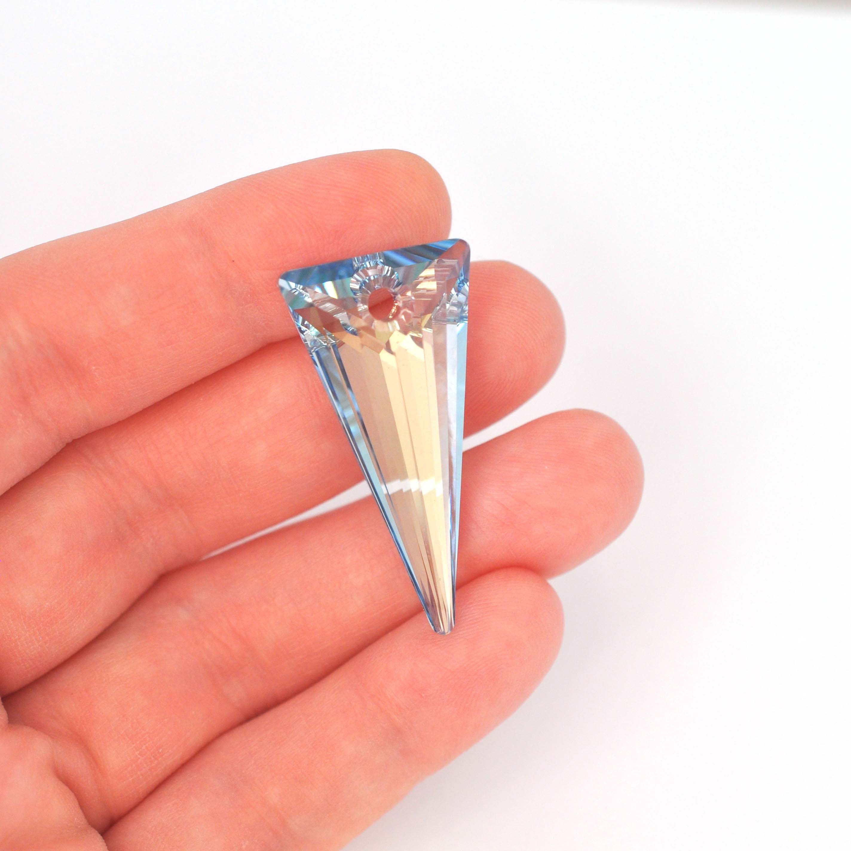 39mm Blue Shade Spike Pendant 6480 Crystals by Swarovski® (F109) 1