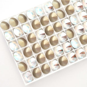 Crystal Shimmer 47ss Rivoli 1122 Round Barton Crystal - Multiple Pack Sizes Available