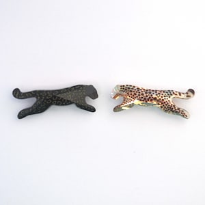 Panther or Cheetah Fancy Crystal 27x9.7mm - 4006 & 4007 Barton Crystal - DOES NOT Have a Flat Back - 1 Fancy Stone (Pick Your Animal)