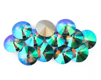 Paradise Shine 12mm 1122 Rivoli Round Crystals by Swarovski®
