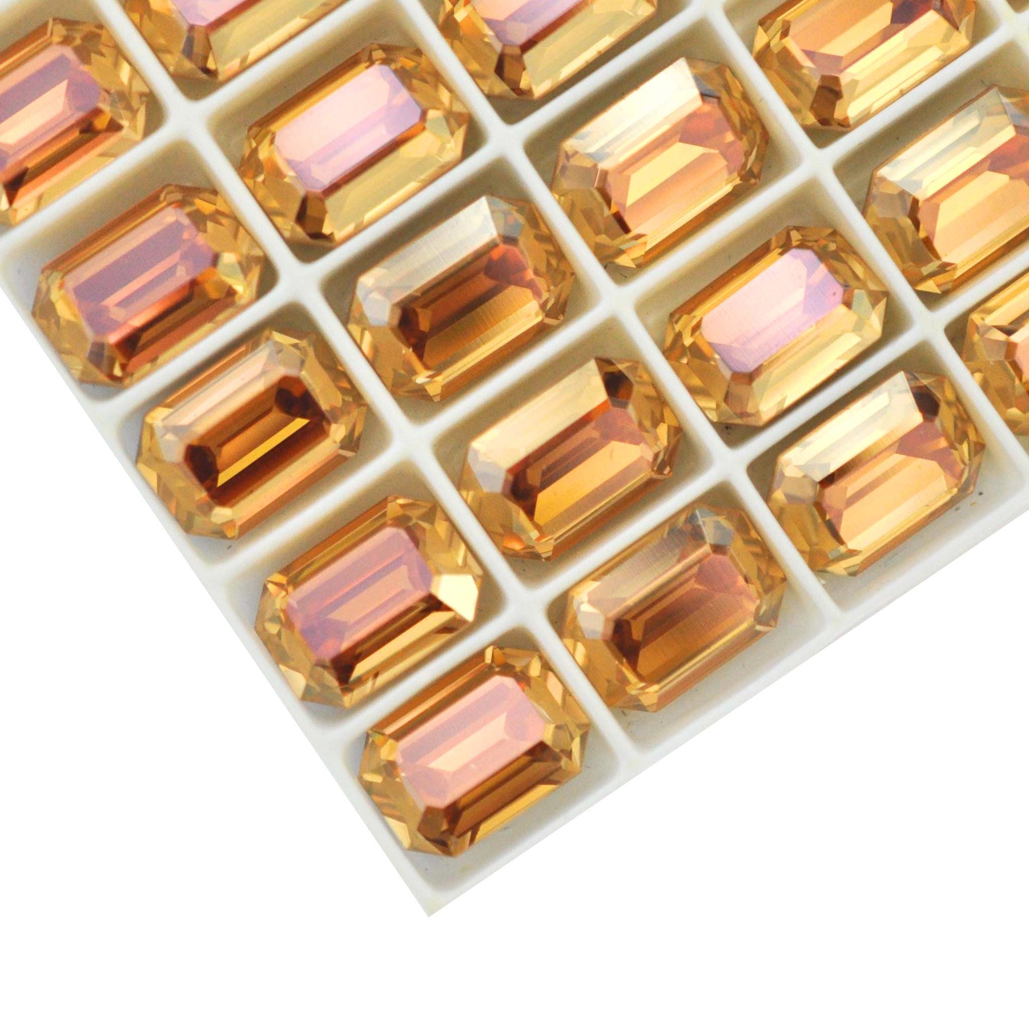 Gold Shine 14x10mm Octagon 4610 Crystals by Swarovski® - 1 Piece