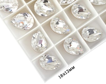 Crystal Clear 18x13mm Pear Shape 4320 Crystals by Swarovski® - 1 Piece