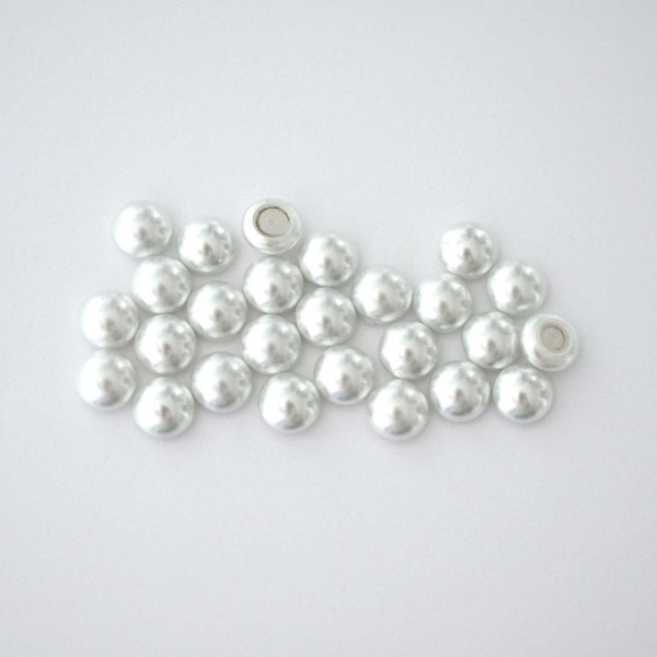 Moonlight Pearl 8mm Cabochon - 5817 Barton Crystal - Fits 39SS Cup Chain! - Multiple Pack Sizes Available