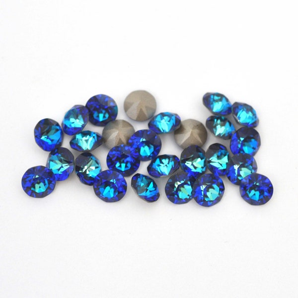 Bermuda Blue 39ss 1088 Chatons 8mm Barton Crystals - Multiple Pack Sizes Available