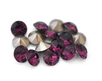 Amethyst 39ss 1088 Chatons 8mm Barton Crystals - Multiple Pack Sizes Available