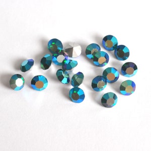 Emerald AB 29ss 1100 Chatons 6mm Barton Crystal- Multiple Pack Sizes Available
