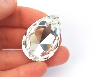 Crystal Clear 40x27mm Pear Shape 4327 Barton Crystal - 1 Piece