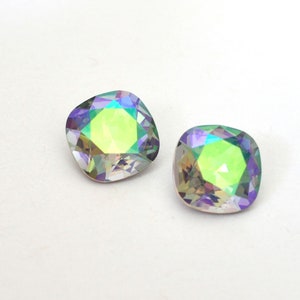 Paradise Shine 12mm Cushion Cut 4470 Barton Crystals - Etsy