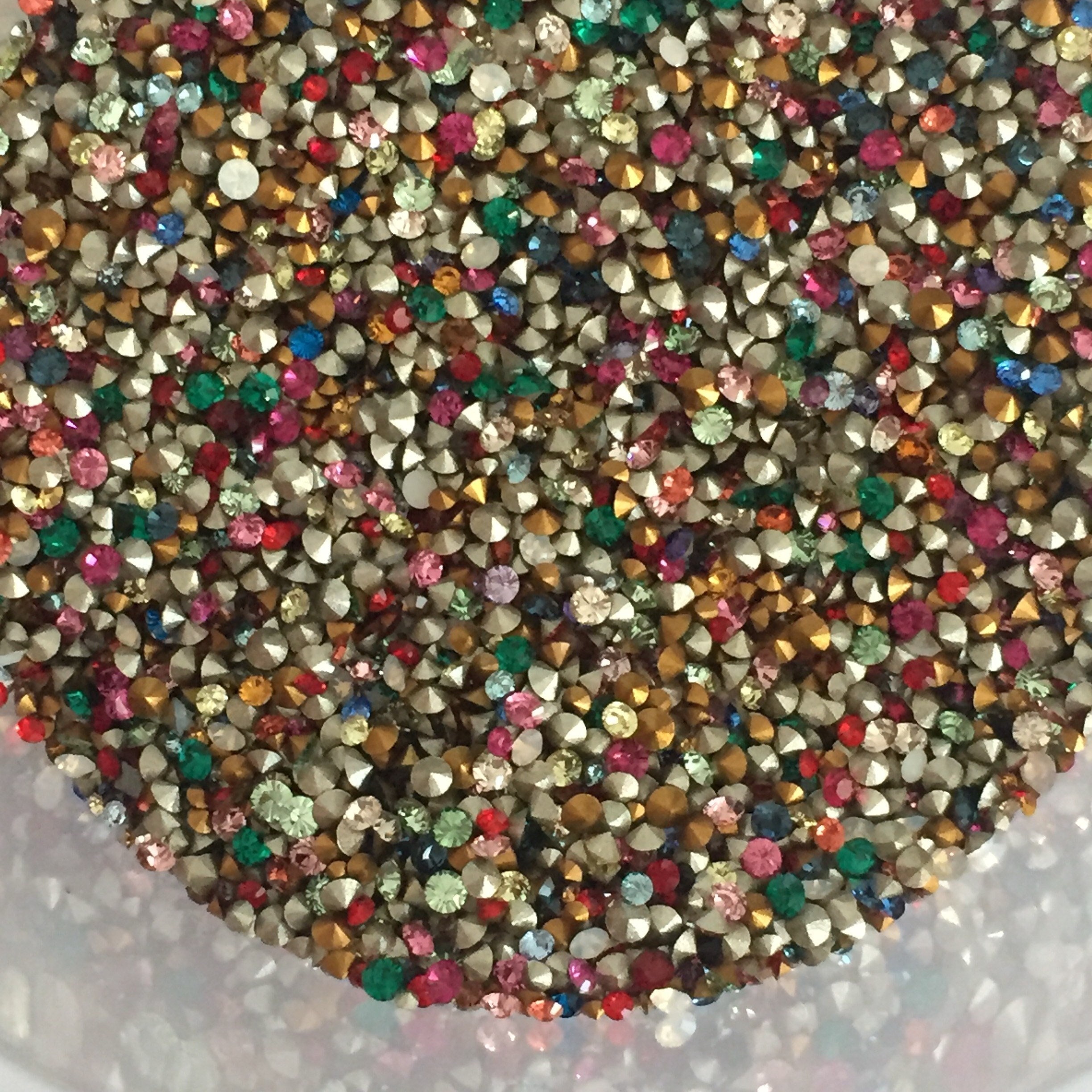 Super Tiny 1-2mm Point Back Chatons Round Rhinestone Mix, Crystals by ...