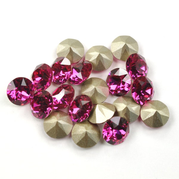 Fuchsia 39ss 1088 Chatons 8mm Barton Crystals - Multiple Pack Sizes Available