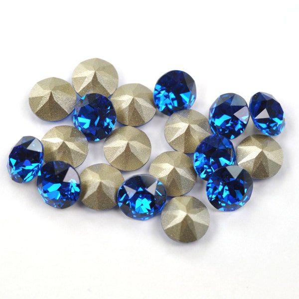 Capri Blue 39ss 1088 Chatons 8mm Barton Crystals - Multiple Pack Sizes Available