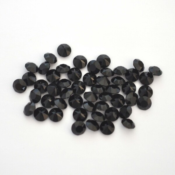 Jet Black 29ss 1088 Chatons 6mm Barton Crystal- Multiple Pack Sizes Available