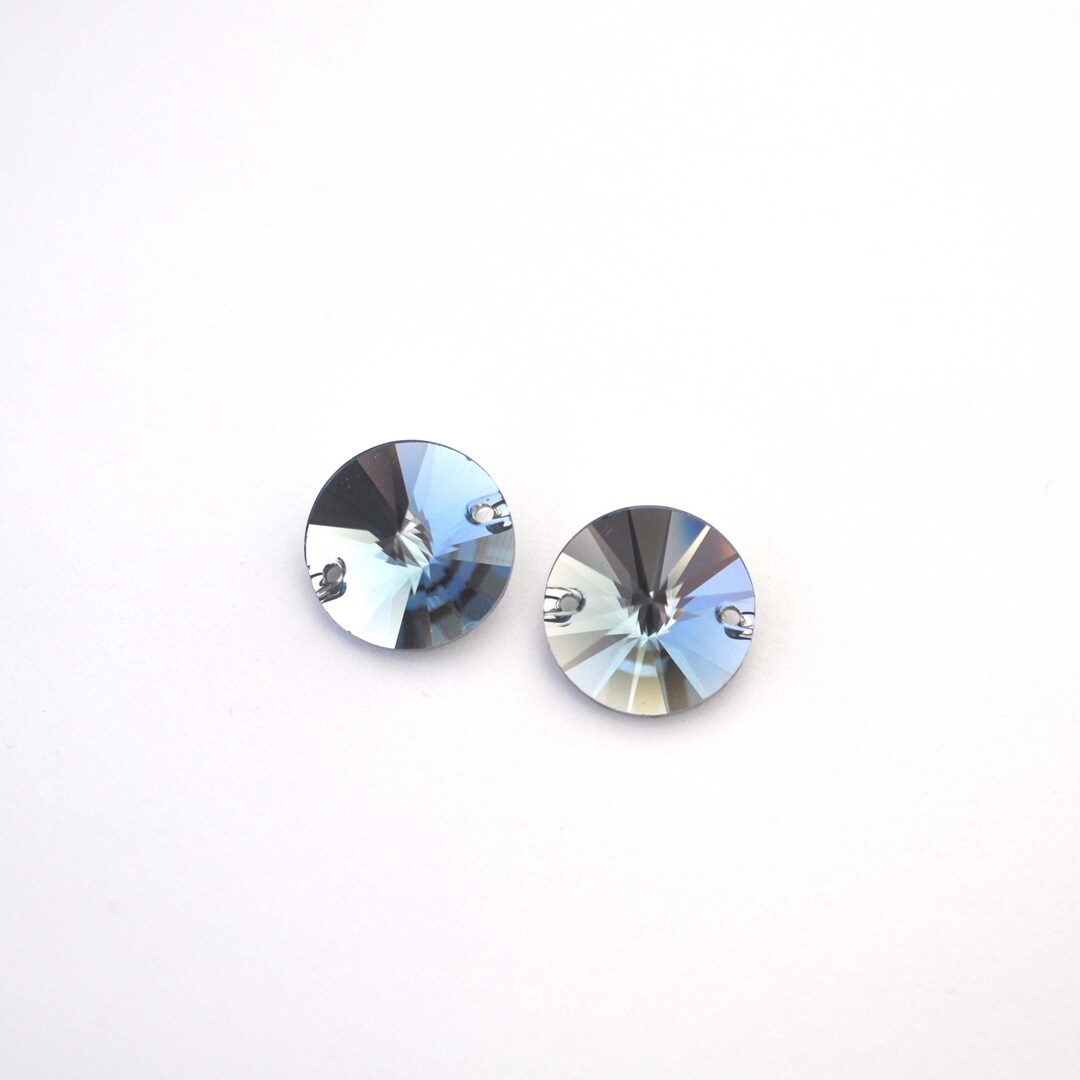 PRIMERO 3200 Rivoli Round Flat Sew-On Crystals - Austria Stones For Crafting & Embellishment (Choose Size)