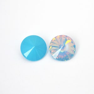 Ultra Blue AB 16mm Rivoli 1122 Round Barton Crystal - 1 Crystal