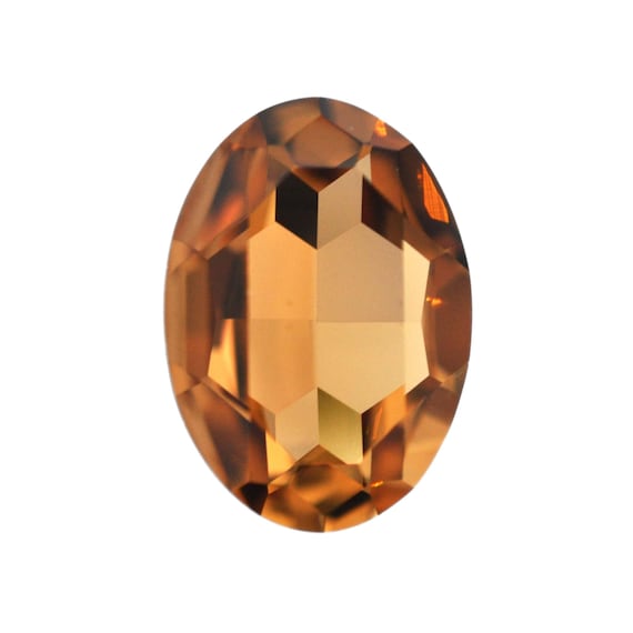 30x22mm Light Colorado Topaz Oval 4127 Crystals by Swarovski® - 1