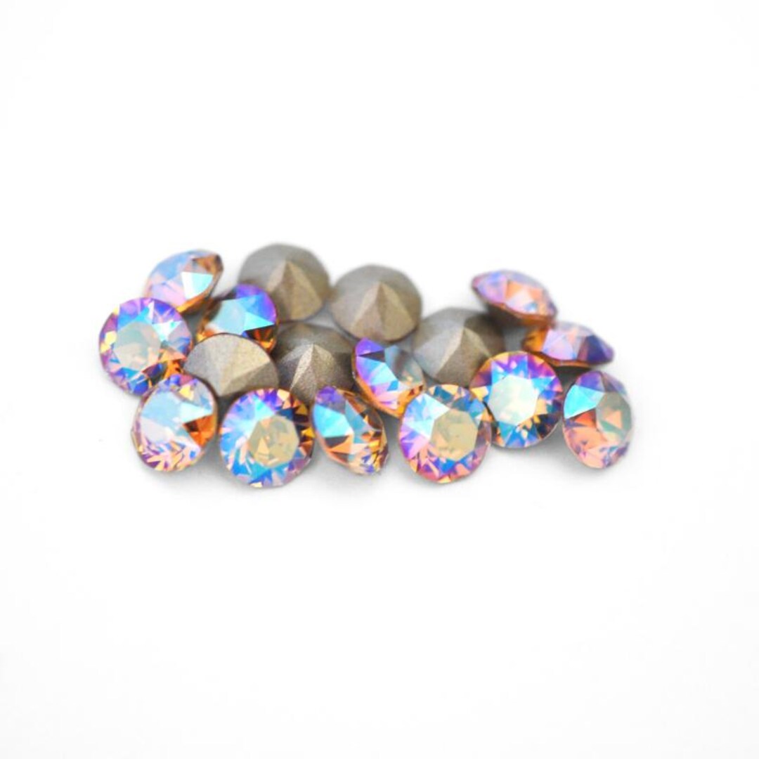 Light Colorado Topaz Shimmer 29ss 1088 Round Crystals by Swarovski