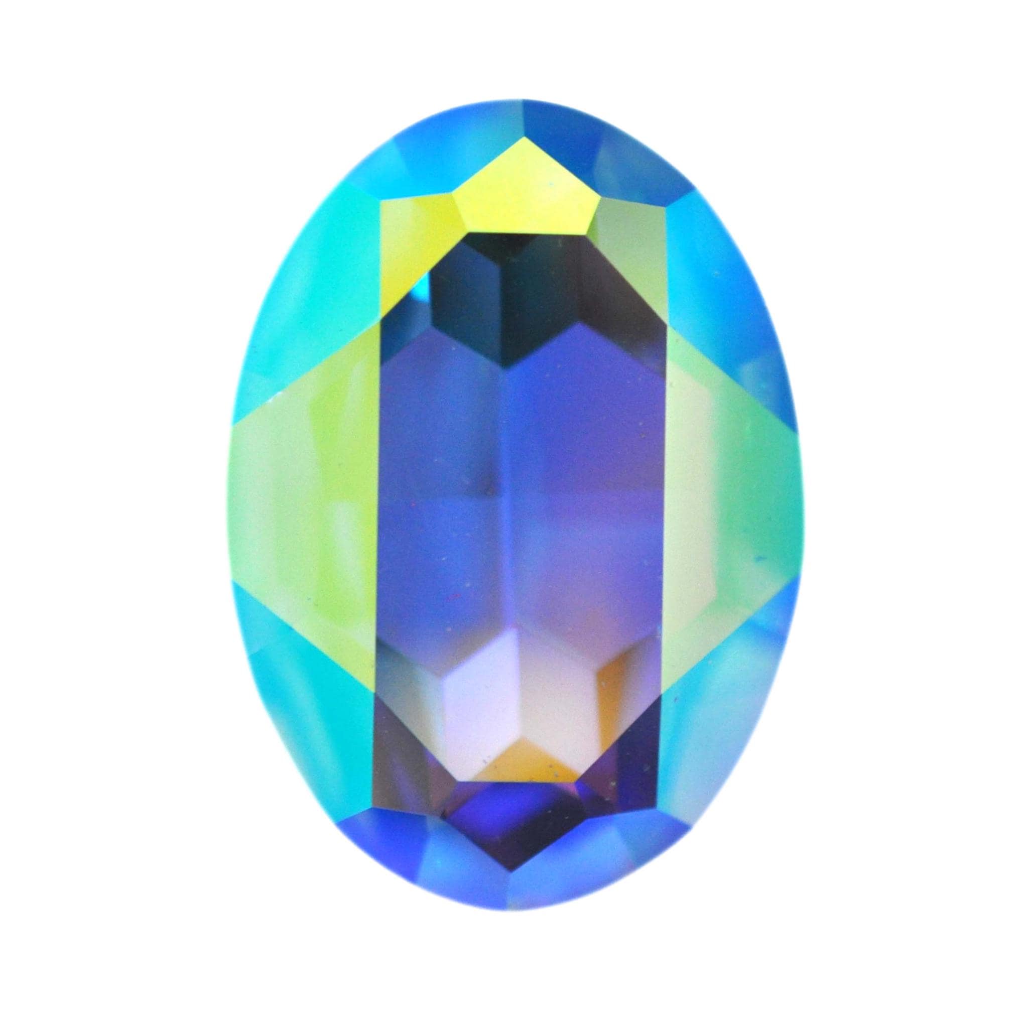 39x28mm Aquamarine AB Oval 4127 Austrian Crystal, Made in Austria