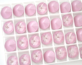 Soft Rose Ignite 14mm Rivoli 1122 Round Barton Crystal - Multiple Pack Sizes Available