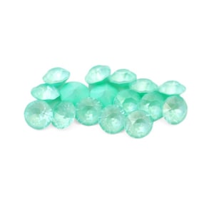 Soft Mint Ignite 29ss 1088 Round Crystals by Swarovski® 6mm Pointed Back Chatons, Cup Chain