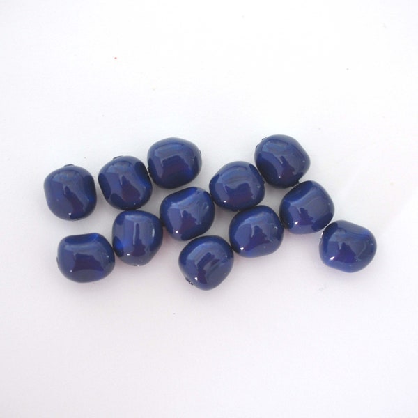 Dark Lapis Blue Crystal Pearls 12mm 5840 Barton Crystal Pearl Beads, Glass Pearls - Vegan Pearls - Multiple Pack Sizes