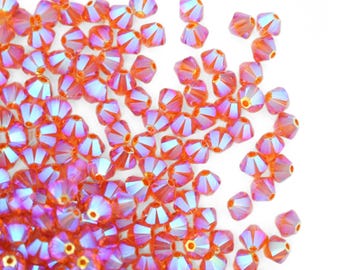 4mm Topaz AB 2X Bicone 5328 Crystals by Swarovski® Beads