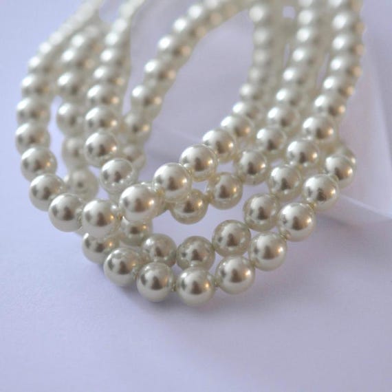 6mm Moonlight Pearl Round Beads 5810 Crystals by Swarovski® - 12
