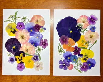 Pressed Flower Greeting Card