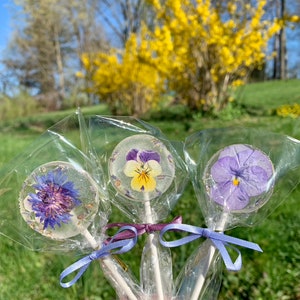 Edible Flower Lollipops image 5