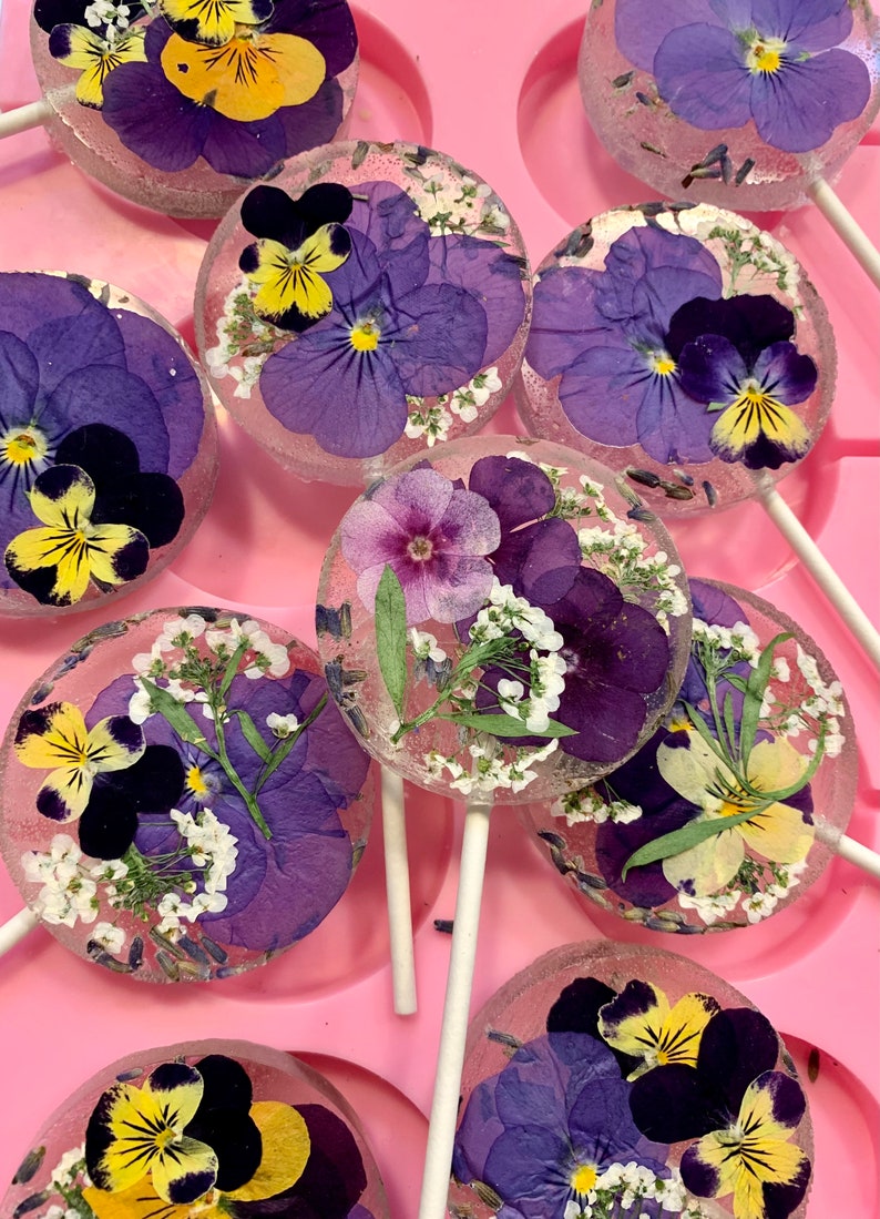 Edible Flower Lollipops image 7