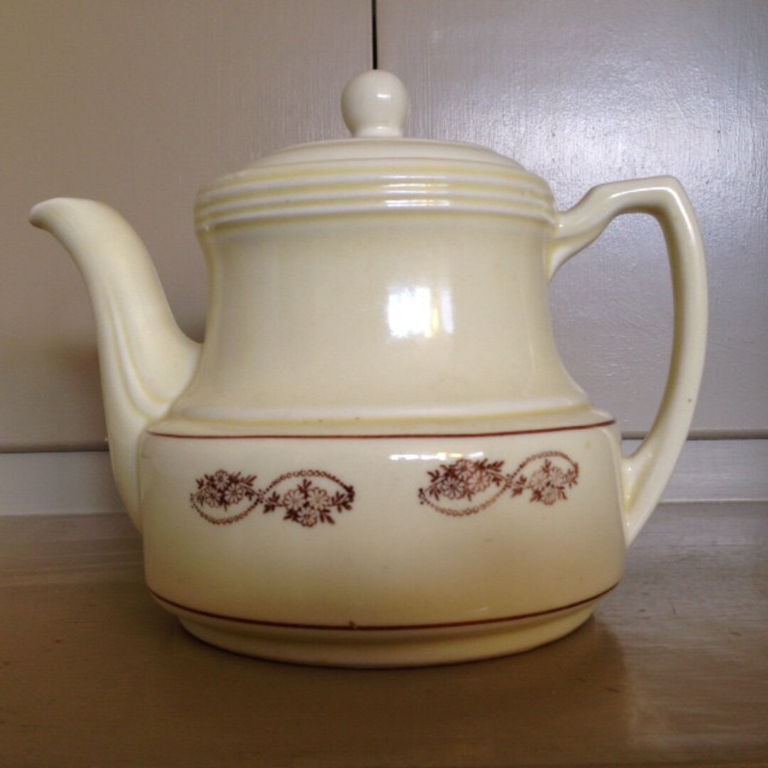 Vintage Porcelier Teapot Etsy