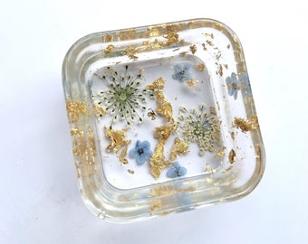 Baby Breath Resin Ring Dish - Gift for Her - Gift under 20