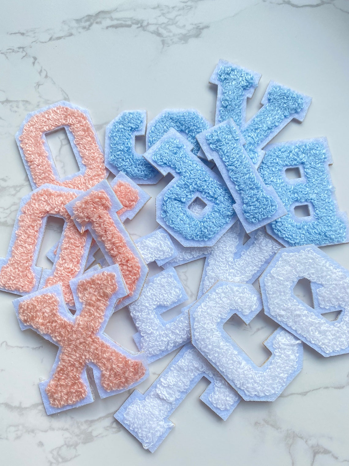 Sew on patches Chenille Embroidered Letters Letter Patches Etsy