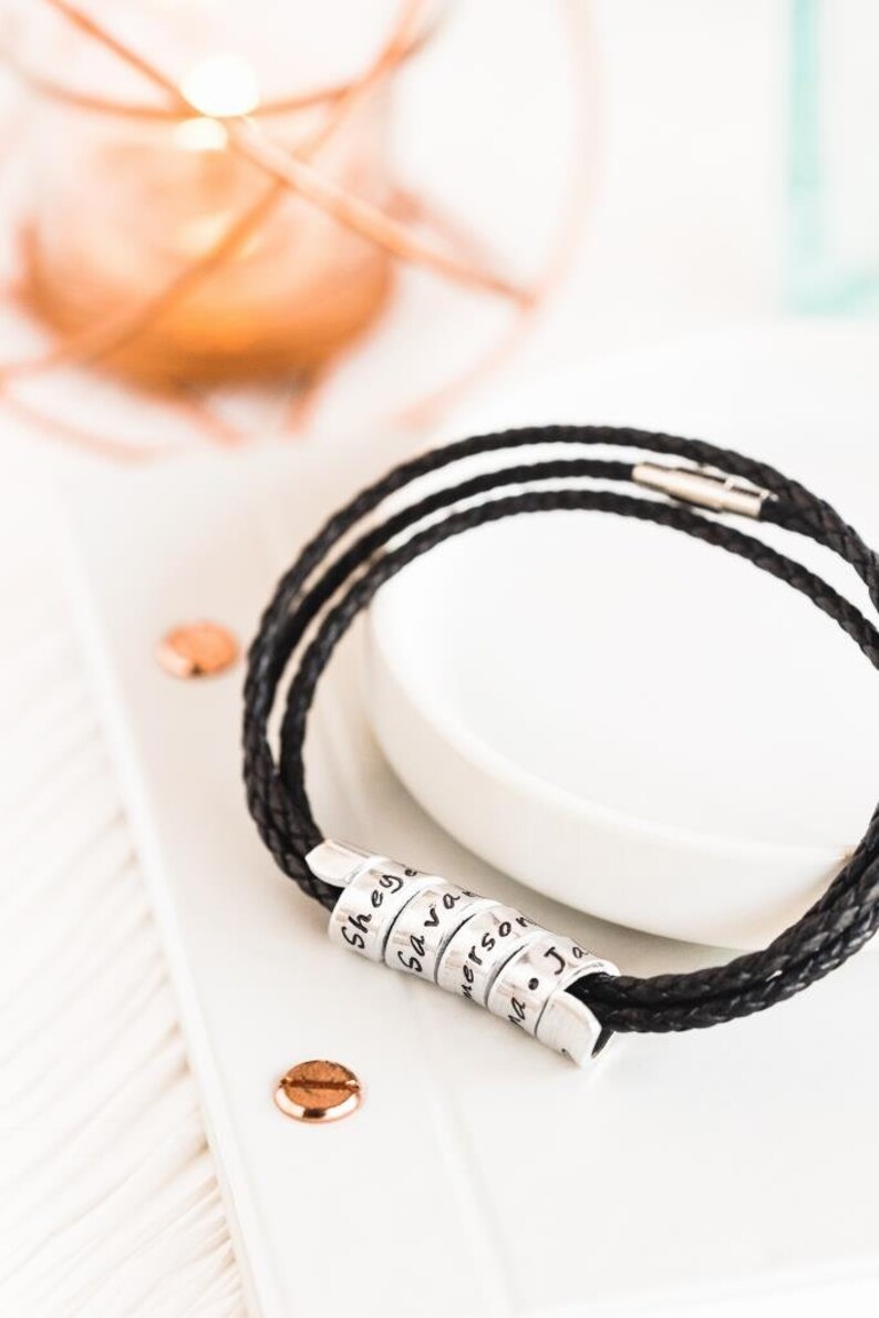 Vegan Leather Bracelet for Him Vegan Leather Bracelet for Etsy