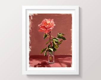 Floral Fine Art Print | Giclee Print, Wall Art, Art, Art for Home, Nursery Art, Oil Painting, Floral Print, Floral Art