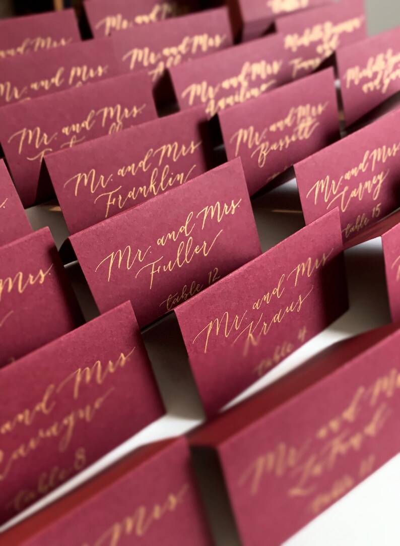 Wedding Place Cards Etsy