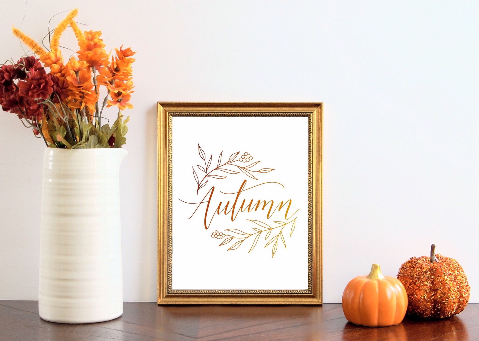 Autumn-printable Quote Print Printable Wall Art Decor | Etsy