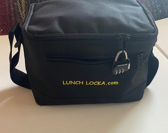 Canvas Locking Lunch Bag with new and improved lock!!!