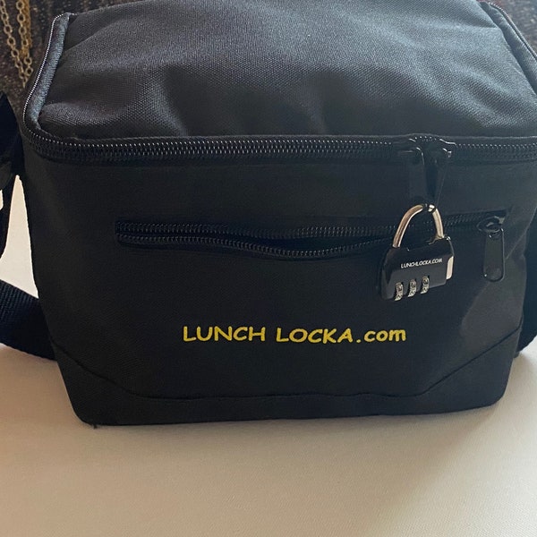 Canvas Locking Lunch Bag with new and improved lock!!!