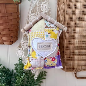 House Peg Hanger | Spring | Vintage Clothespin | Cottage Style | #58