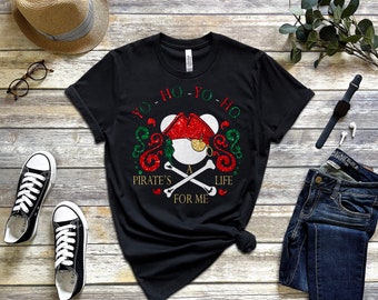 Benutzerdefinierte Disney Cruise Line Weihnachts-Shirt, benutzerdefinierte Disney-Shirt für Frauen, Disney-Glitzer-Shirt, Piratennacht-Shirt