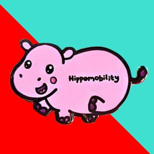 Hippomobility Enamel Pin - Hyper Mobility - Chronic Illness Gift - Spoonie Gift - Invisible Illness - Disability - Chronic Pain