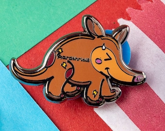 Aardthritis Aardvark Enamel Pin - Arthritis - invisible illness gift - awareness - disability gift