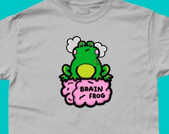 Brain Frog T-Shirt - Brain Fog - Chronic Illness - Spoonie Gift - Spoonie Shirt - Chronic Pain - Chronic Fatigue - Frog