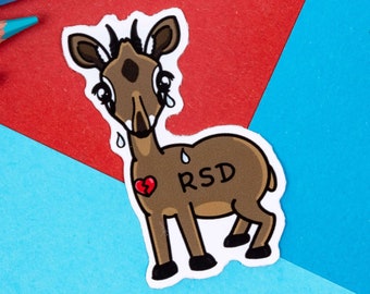 Rejection Senstive Dik-sphoria Dik-Dik Sticker - Rejection Sensitive Dysphoria RSD - Vinyl Sticker - Spoonie - Invisible Illness