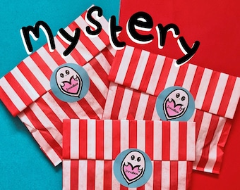 Mystery Enamel Pin Bag - Seconds Pins - Goodie Bag - Lucky Dip - Best Friend Gift - Cute Gifts - Mystery Goodies Bag - Surprise Bag