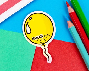 Endo Belly Endometriosis Sticker - Spoonie Gift - Chronic Illness Gift - Invisible Illness - Disability Sticker - Awareness