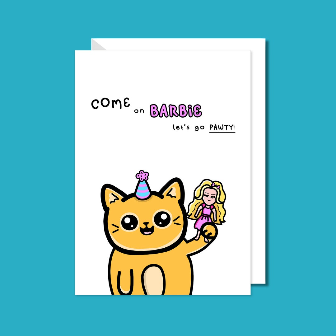 Funny Birthday Card for Her Cute Birthday Card for Best Friend Cat ...