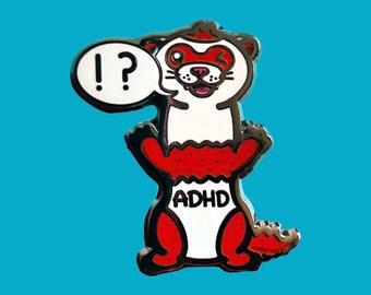 Attention Deferret Hyperactivity Disorder Enamel Pin - ADHD - Spoonie Gift - Neurodiversity - ADHD Gift - Autistic - Invisible Illness